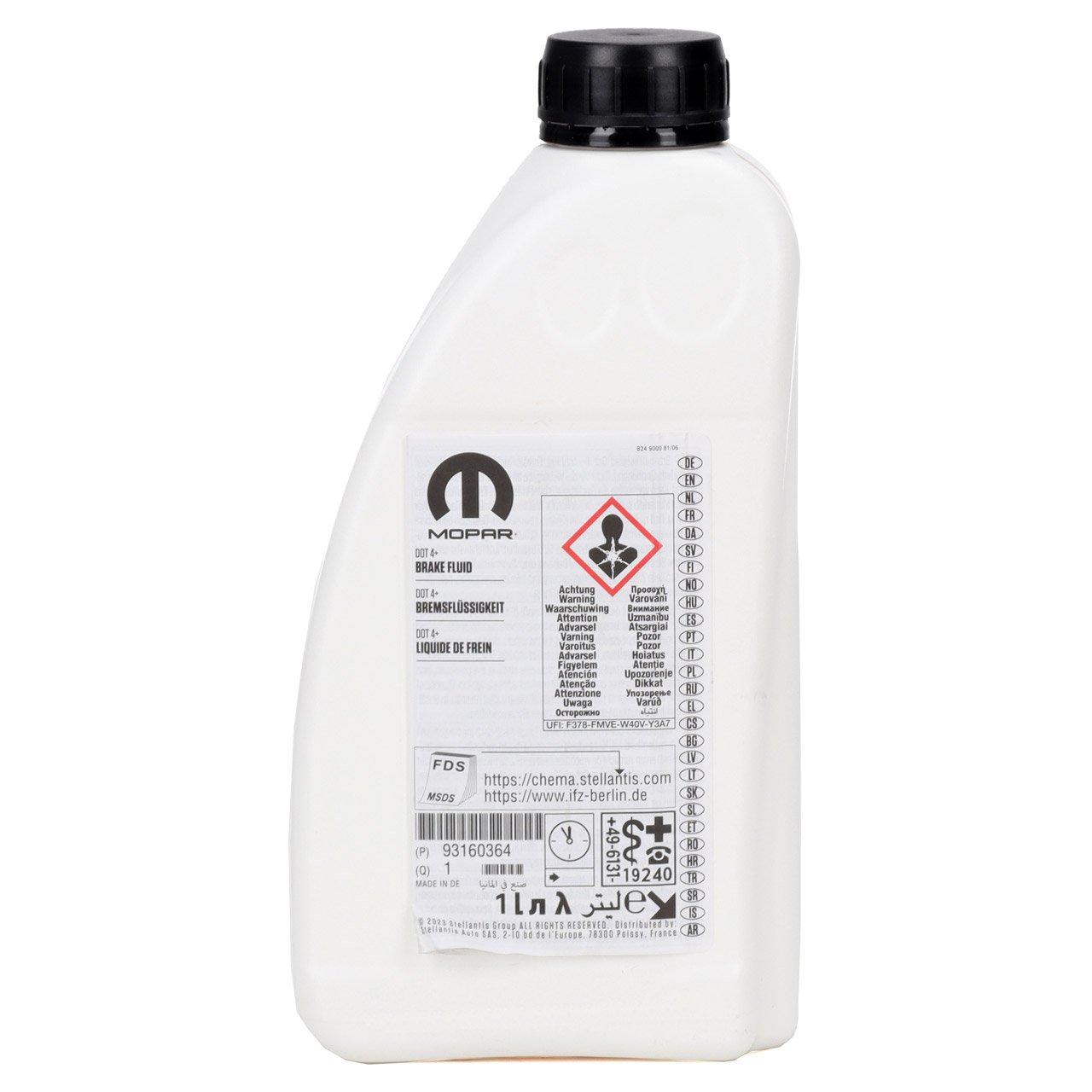 1L 1 Liter MOPAR Bremsflüssigkeit DOT4+ für OPEL 1942422 / 93160364