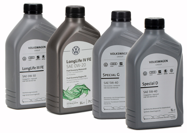 Original VW engine oil assortment